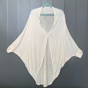 Melissa Mccarthy Seven7 cocoon Cardigan White 1X